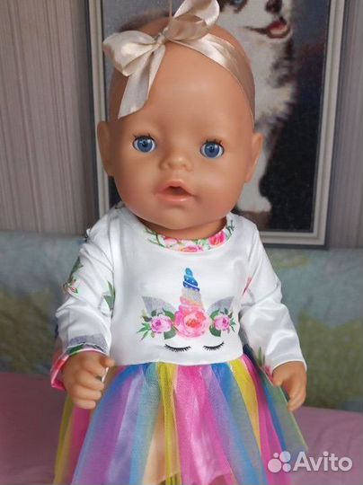 Baby Born оригинал с одеждой и ванночкой