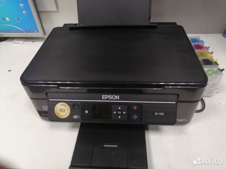 Мфу цветной Epson XP-342. Бесчиповая снпч. Wi Fi