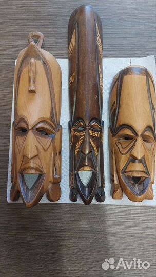 Маски африканские деревянные