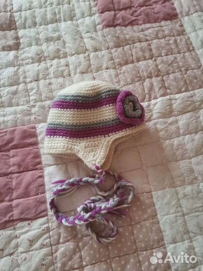 Вязаная шапка детская