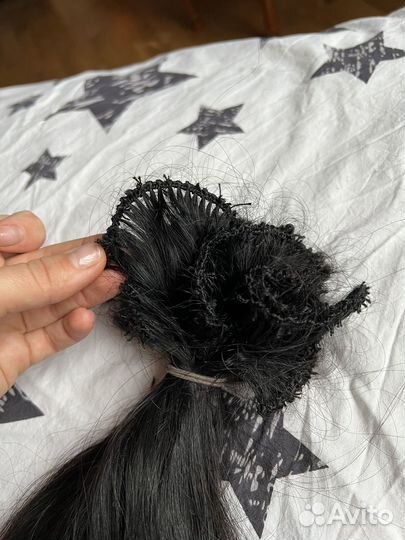 Волосы для наращивания натуральные бу 47см