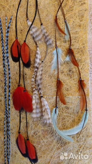 Перо петуха Grizzly. Перья для наращивания