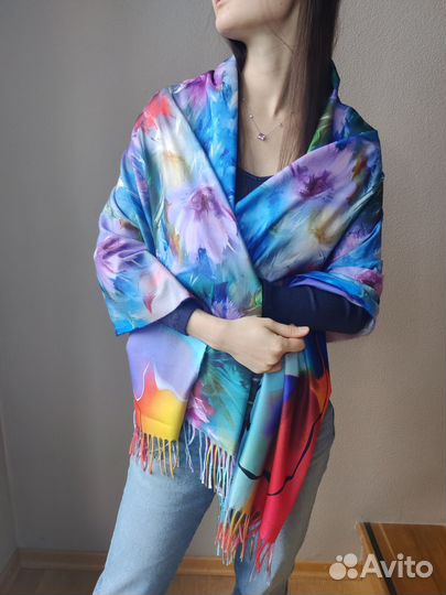 Палантин новый двусторонний