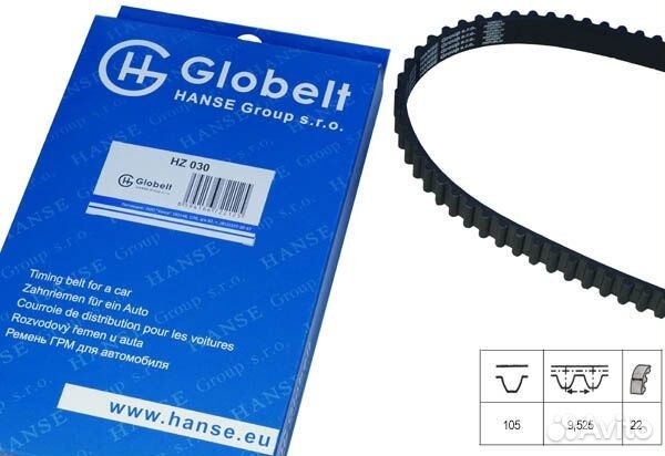 Ремень грм accent, rio, elantra, getz, matrix, cer