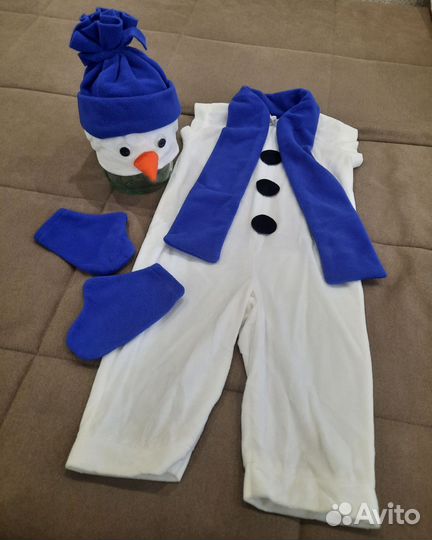 Новогодний костюм снеговик 116р