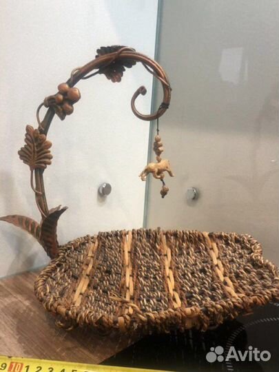 Плетеное блюдо, фруктовница, корзинка