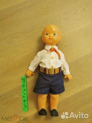 Кукла Игрушка СССР Мальчик Ленин пионер большой