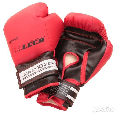 Перчатки для бокса Leco (синий, 12 oz)