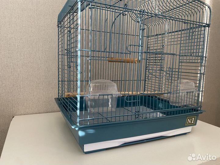 Клетка для птиц-эмаль №1 укомплектованная