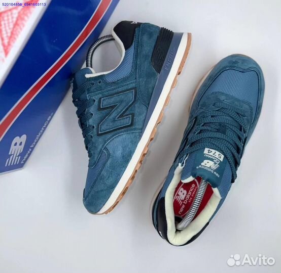 Кроссовки New Balance 574 Blue (Арт.66588)