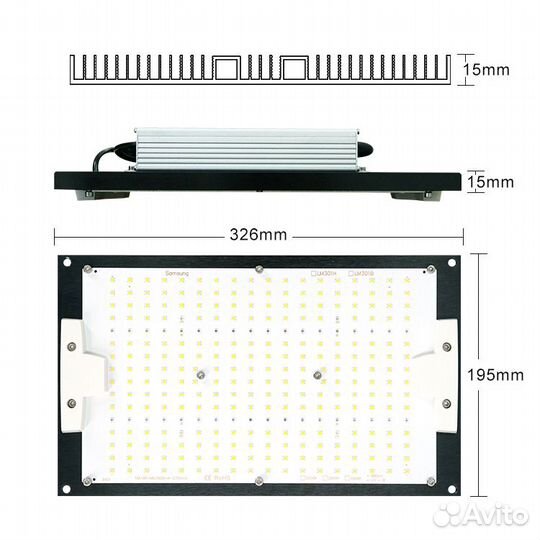 Quantum board 120W LM301h+660nm+UV+IR 3500K