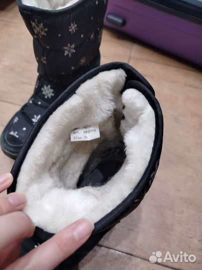 Сапоги зимние Угги теплые р 36