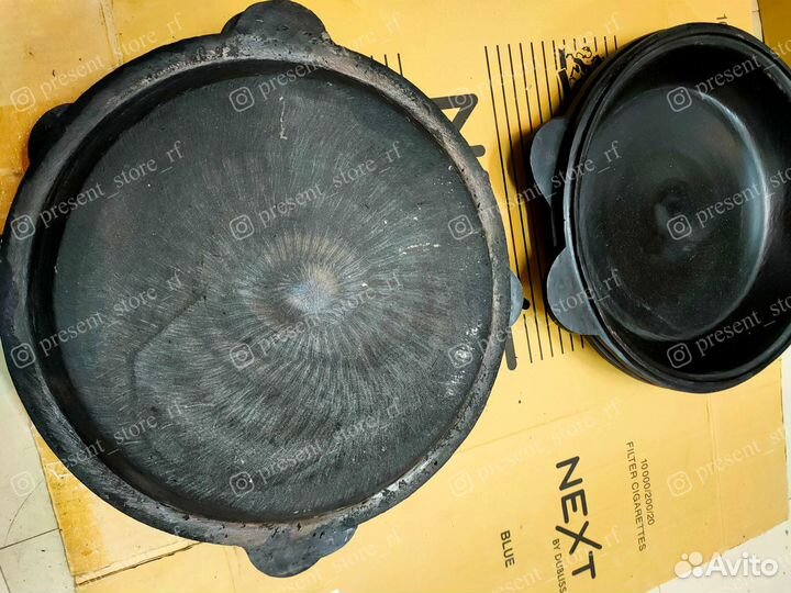 Крышка сковорода на 10л чугунный казан. +Обжиг