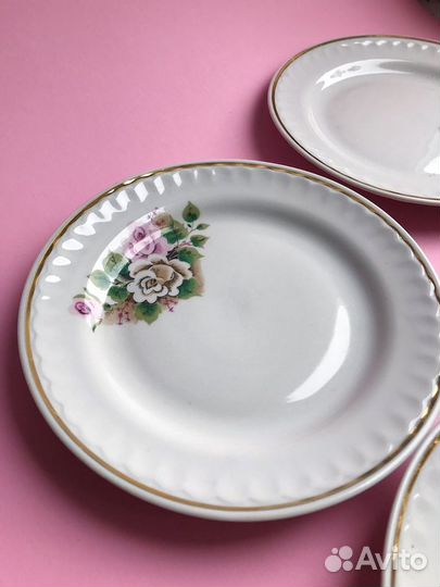 Тарелки Прокопьевский фарфоровый завод СССР