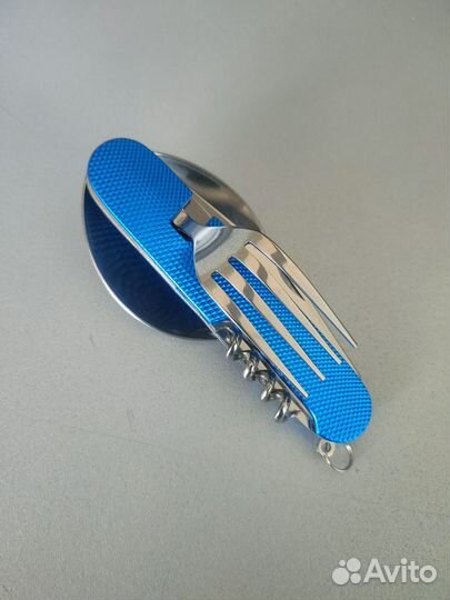 Туристический набор мультитул ложка вилка 6 в 1
