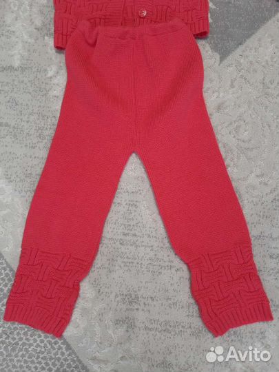 Вязаный костюм детский 98