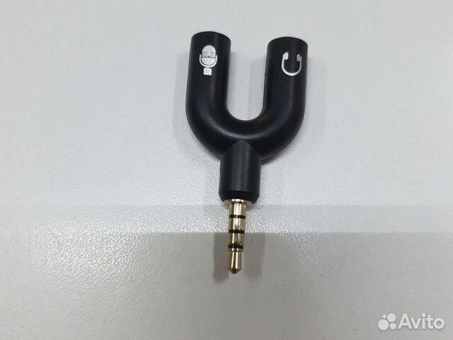 Аудио разветвитель (Джек 3,5 мм на 2 гн.- 4pin)