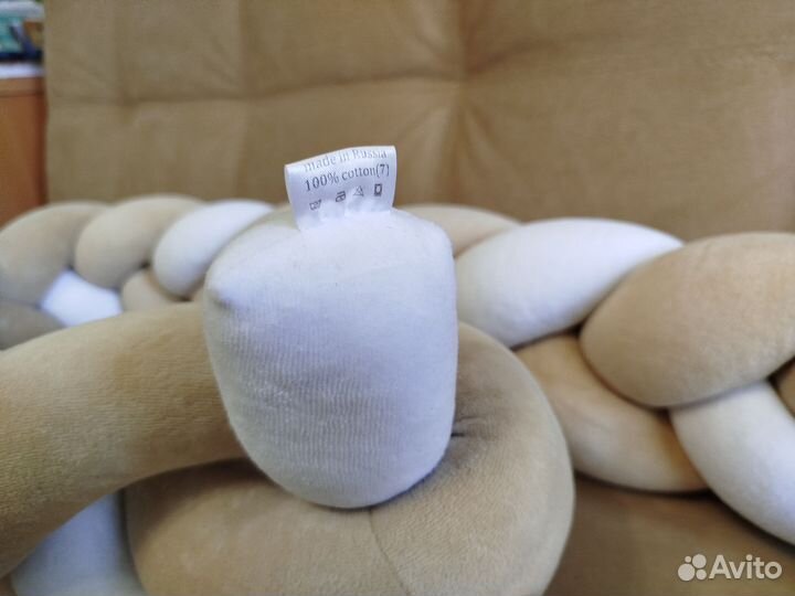 Бортик в кроватку для новорожденного Косичка