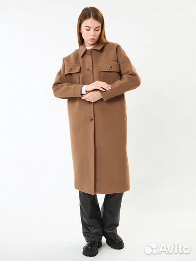 Пальто женское оверсайз 42-44 размер