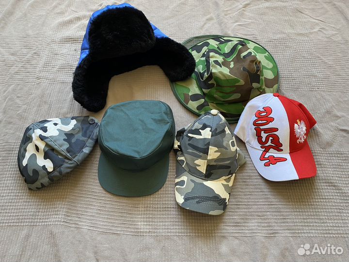 Кепки, шапка ушанка, шляпа -одежда мужская пакетом