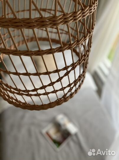 Плетеный абажур