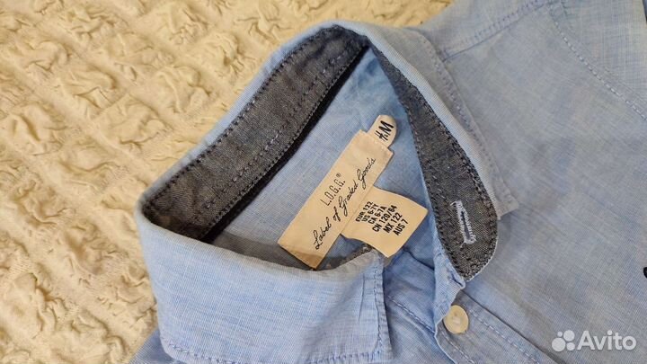 Рубашка H&M на мальчика р-р 122