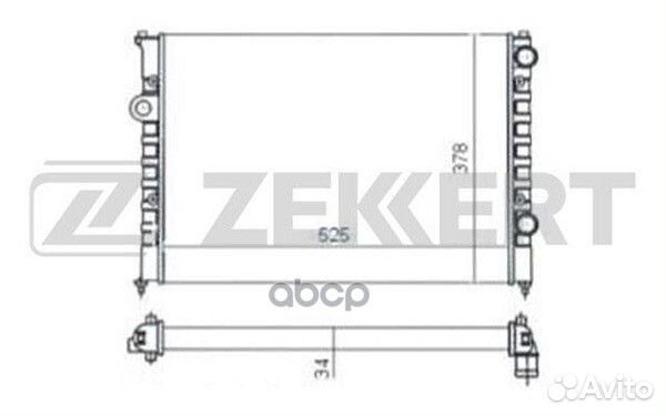 Радиатор охл. дв. VW Passat III IV 93- mk-1053