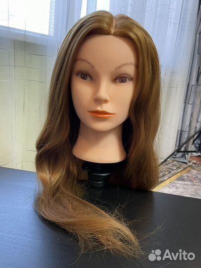 Учебная голова манекен, для причёсок