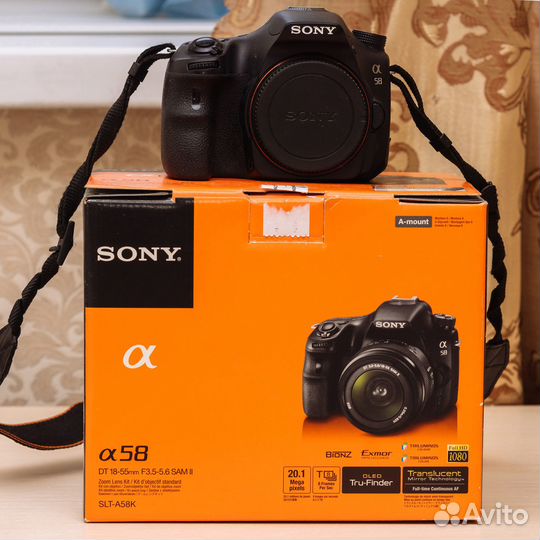 Фотоаппарат Sony alpha A58 body