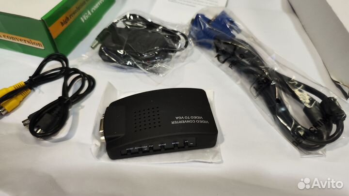 Конвертер palmexx RCA-Video S-Video to VGA