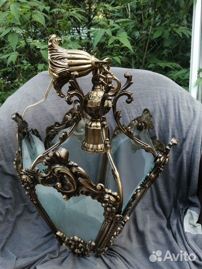 Люстра, бронза, 1950-1960 годы, отличная