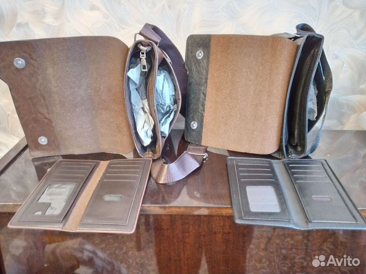 Мужская кожаная сумка через плечо