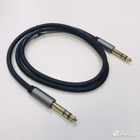 Кабель аудио 6.3 jack кабель 1м силикон