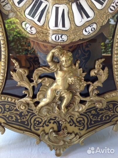 Часы каминные. J. verhagen. 19 в. Стиль Буль
