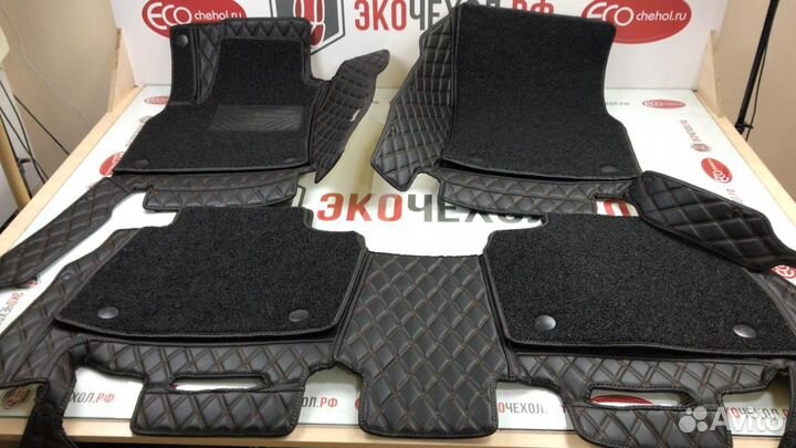 3D Коврики Mercedes G-класс Высокие Борта Экокожа