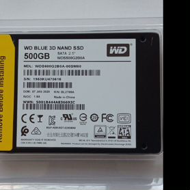 SSD WD Blue 500 GB WDS500G2B0A с Win11 23H2