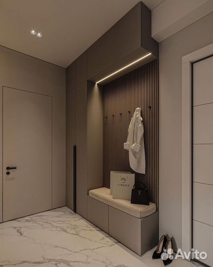 Прихожая с подсветкой