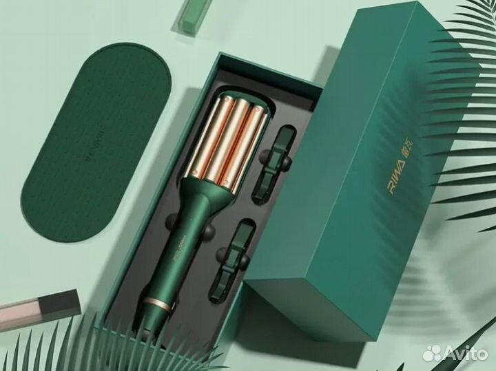 Плойка стайлер шипцы для завивки волос, Riwa