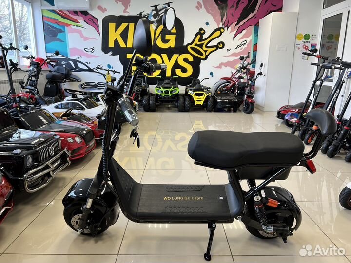 Электроскутер Wolong C2 PRO 1000W 48V 20Ah NEW
