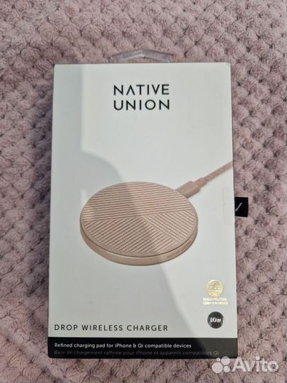 Беспроводное зарядное Native Union Drop 10 Вт