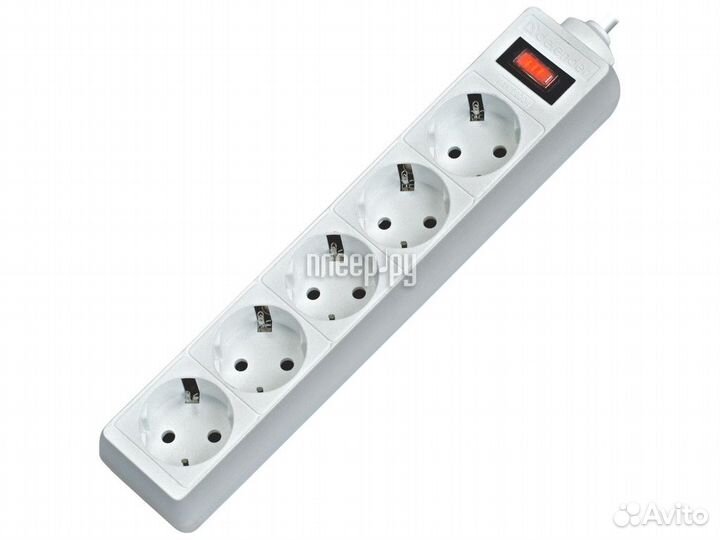 Сетевой фильтр Defender ES 3 5-Sockets 3.0m Wh