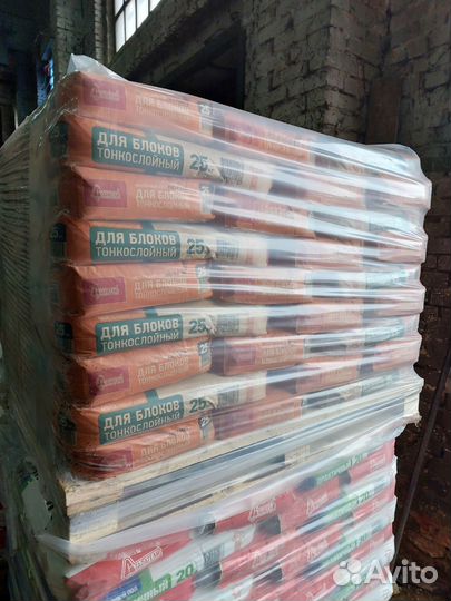 Монтажный клей для блоков 25 кг