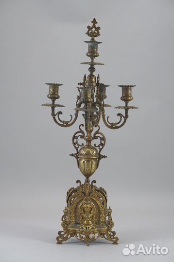 Подсвечник бронза антиквариат