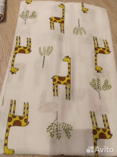 Муслиновые пеленки новые 5+1 (130х130 см)