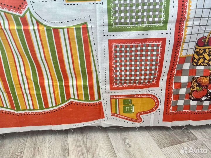 Новый набор для шитья фартука и полотенец СССР лен