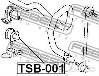 Втулка переднего стабилизатора d23