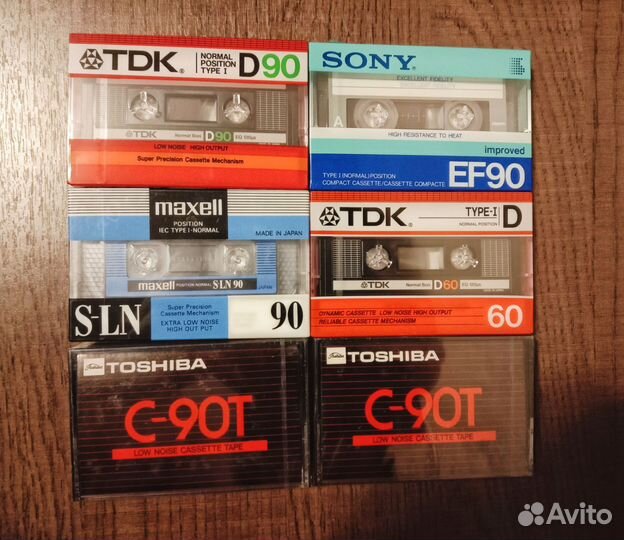 Аудиокассеты новые запечатанные