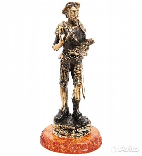 Фигурка Дон Кихот (латунь, янтарь) A2107328