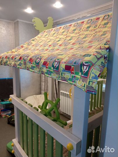 Детская кровать с горкой Можга дк7б
