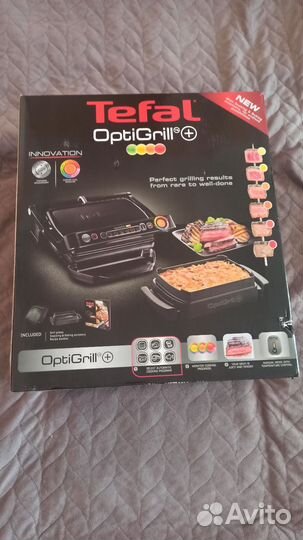 Гриль Tefal optigrill+ gc714834. Новый